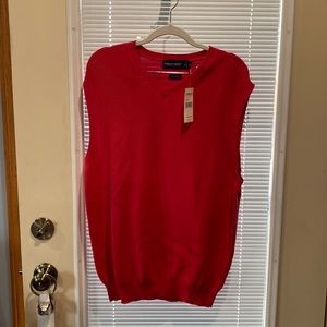 Red golf vest by Ralph Lauren